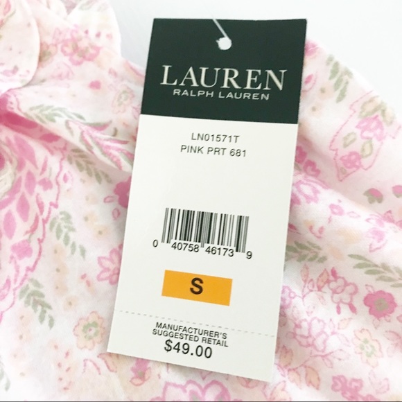 Lauren Ralph Lauren | Nightgown Pink Paisley - Picture 3 of 8
